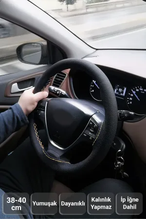 Cenk Oto uyumlu Noktalı Siyah Deri Bej Dikiş Direksiyon Kılıfı modelleri DRS Tuning'de. Kaliteli malzeme, hızlı kargo ve güvenli alışverişle hemen inceleyin.