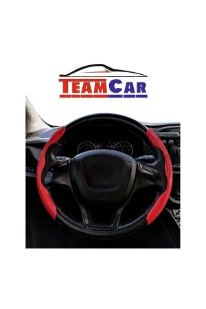 Oto Direksiyon Uyumlu Kaydırmaz Spor Kapak Kırmızı Tüm Araçlara Uyumlu thumb 3