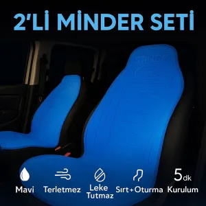 Drs Stok uyumlu 2'li Minder Koltuk Koruyucu Universal Mavi Renk Terletmez Leke Tutmaz modelleri DRS Tuning'de. Kaliteli malzeme, hızlı kargo ve güvenli