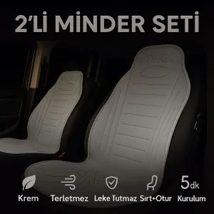 Drs Stok uyumlu 2'li Minder Koltuk Koruyucu Universal Gri Renk Terletmez Leke Tutmaz modelleri DRS Tuning'de. Kaliteli malzeme, hızlı kargo ve güvenli