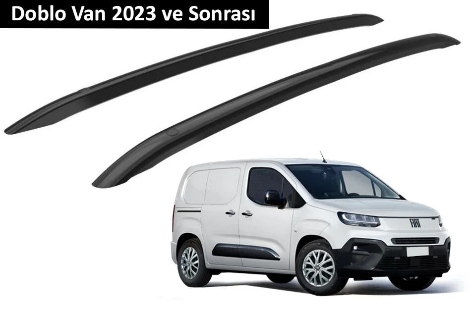 Fiat Doblo Van 2023 ve Sonrası Orjinal Tip OEM Tavan Çıtası (Siyah Renk)