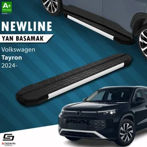 S-Dizayn Volkswagen Tayron 2 NewLine Aluminyum Yan Basamak 193 Cm 2024 Üzeri A+ Kalite thumb 1