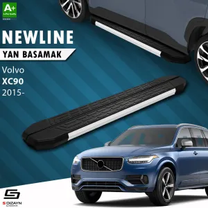 S-Dizayn Volvo XC90 2 NewLine Aluminyum Yan Basamak 193 Cm 2015 Üzeri A+ Kalite thumb 1