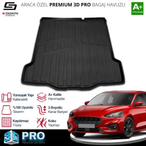 Drs Tuning Ford Focus 4 Sedan Tamir Kitli 3D Pro Bagaj Havuzu 2018 Üzeri A+ Kalite - Görsel 2