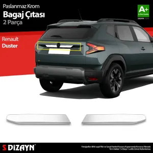 s-dizayn uyumlu Renault Duster Krom Bagaj Çıtası 2 Prç. 2024 Üzeri A+ Kalite modelleri DRS Tuning'de. Kaliteli malzeme, hızlı kargo ve güvenli alışverişle