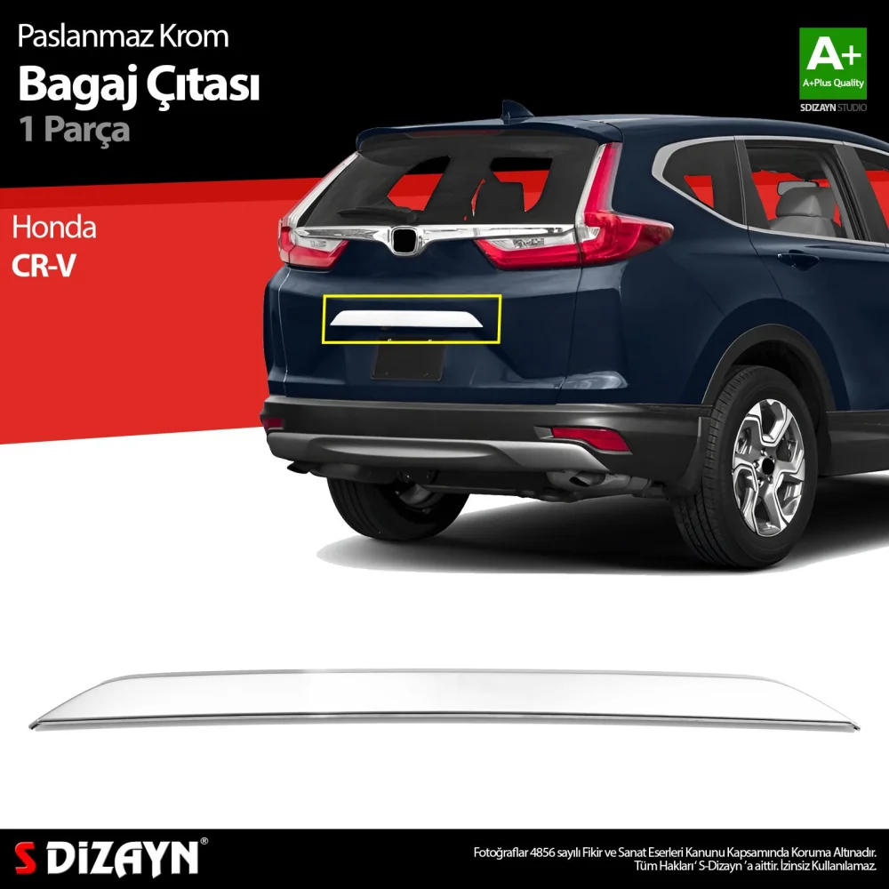 Drs Tuning Honda CR-V Krom Bagaj Çıtası 2018-2022 A+ Kalite