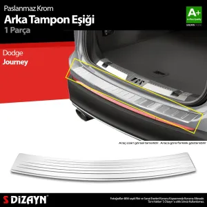 Dodge Journey 2008-2020 (JC) uyumlu Krom Arka Tampon Eşiği 2011 Üzeri A+ Kalite modelleri DRS Tuning'de. Kaliteli malzeme, hızlı kargo ve güvenli alışverişle
