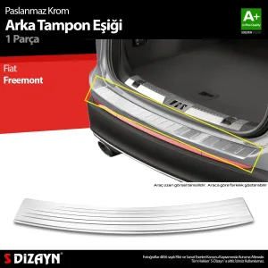 Fiat Freemont 2011-2016 (JC49) uyumlu Krom Arka Tampon Eşiği 2012 Üzeri A+ Kalite modelleri DRS Tuning'de. Kaliteli malzeme, hızlı kargo ve güvenli alışverişle