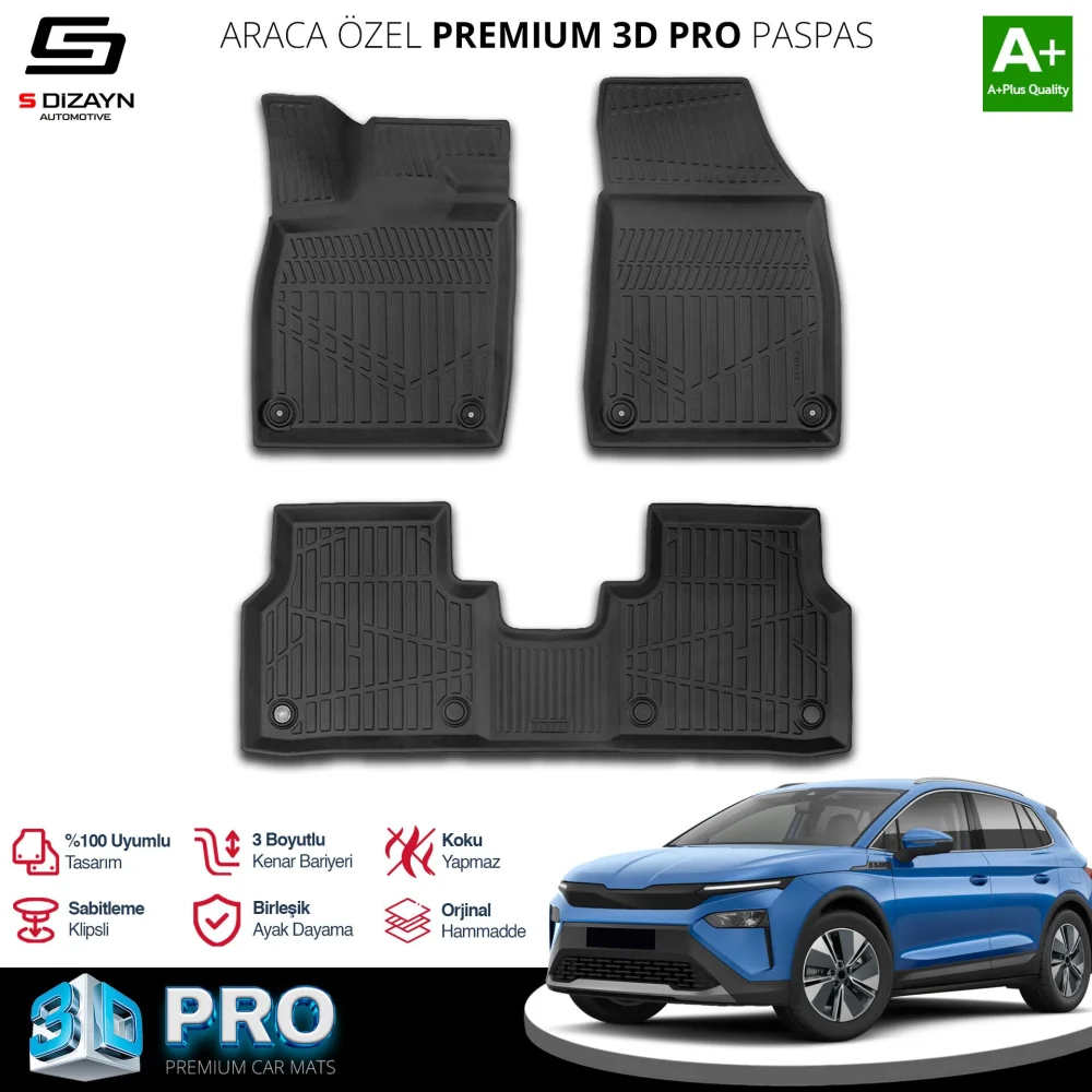Drs Tuning Skoda Elroq 3D Pro Havuzlu Paspas 2024 Üzeri A+ Kalite