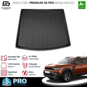 s-dizayn uyumlu Renault Duster 4X2 3D Pro Bagaj Havuzu 2024 Üzeri A+ Kalite modelleri DRS Tuning'de. Kaliteli malzeme, hızlı kargo ve güvenli alışverişle hemen