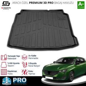 Peugeot 308 2013-2021 (T9) uyumlu 3D Pro Bagaj Havuzu 2013-2021 A+ Kalite modelleri DRS Tuning'de. Kaliteli malzeme, hızlı kargo ve güvenli alışverişle hemen