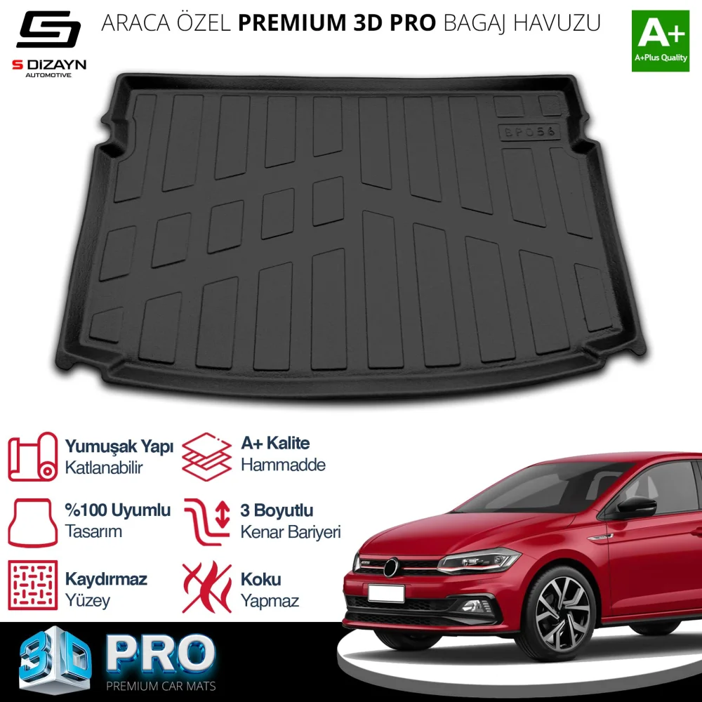 Drs Tuning VW Polo 3D Pro Bagaj Havuzu Üst Bagaj 2021 Üzeri A+ Kalite