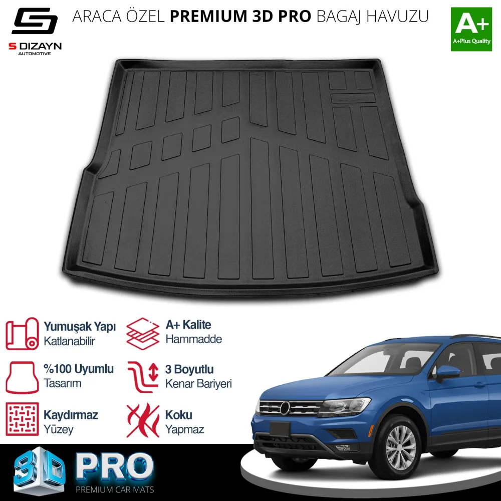 Drs Tuning VW Tiguan 3D Pro Bagaj Havuzu 2016-2023 A+ Kalite