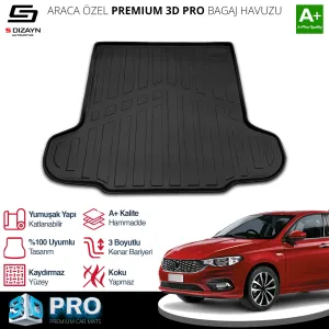 Fiat Egea Cross 2015-Günümüz uyumlu Sedan 3D Pro Bagaj Havuzu 2015 Üzeri A+ Kalite modelleri DRS Tuning'de. Kaliteli malzeme, hızlı kargo ve güvenli