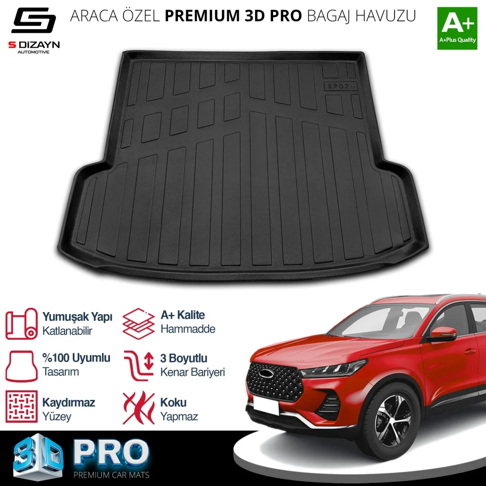 Drs Tuning Chery Tiggo 7 Pro 3D Pro Bagaj Havuzu 2022 Üzeri A+ Kalite