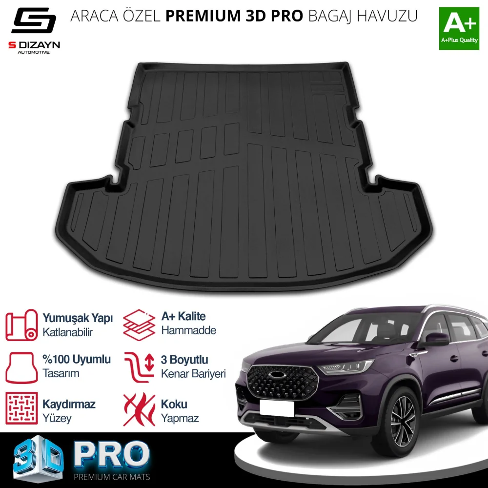 Drs Tuning Chery Tiggo 8 Pro 3D Pro Bagaj Havuzu 2022-2024 A+ Kalite