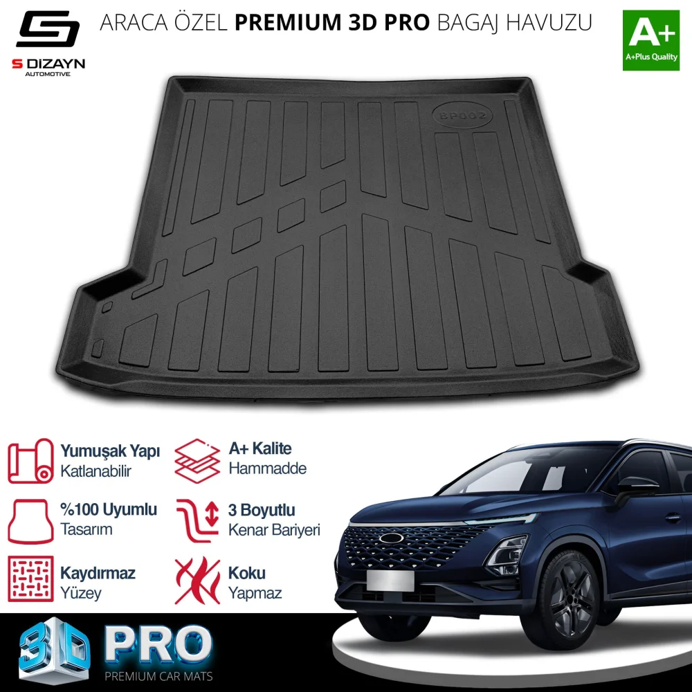 Drs Tuning Chery Omoda 5 3D Pro Bagaj Havuzu 2022-2025 A+ Kalite