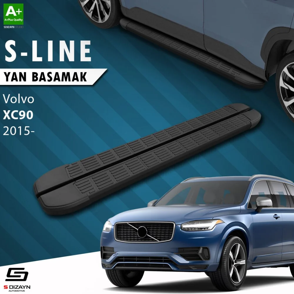 Volvo XC90 2 S-Line Siyah Yan Basamak 193 Cm 2015 Üzeri