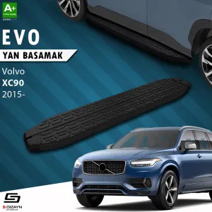Volvo XC90 2015-Günümüz (B) uyumlu 2 Evo Siyah Yan Basamak 193 Cm 2015 Üzeri modelleri DRS Tuning'de. Kaliteli malzeme, hızlı kargo ve güvenli alışverişle