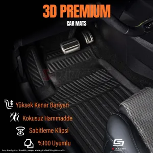 Drs Tuning Bmw 5 Serisi F10 3D Pro Havuzlu Paspas 2013-2016 A+ Kalite - Görsel 2