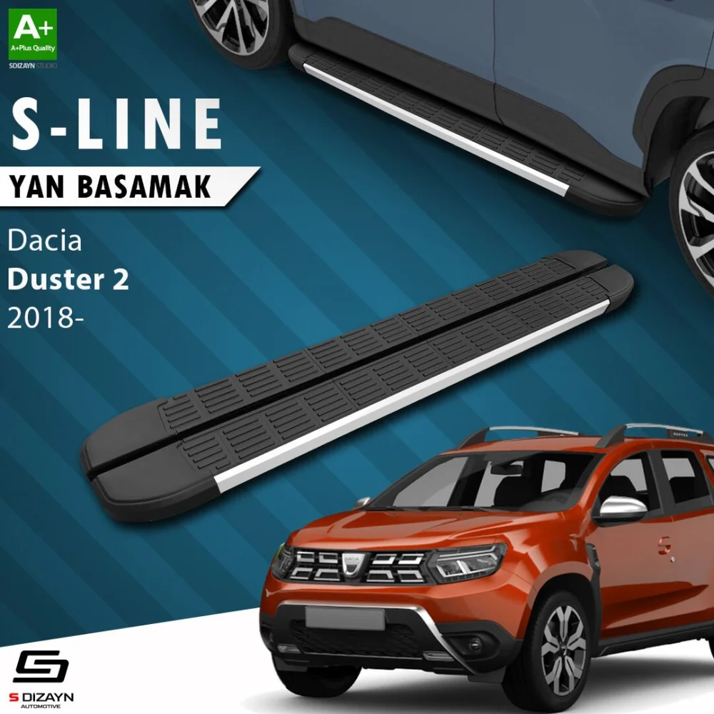 Dacia Duster 2 S-Line Aluminyum Yan Basamak 183 Cm 2018-2023 A+ Kalite