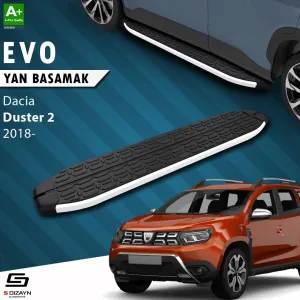 Dacia Duster 2017-2024 (HM) uyumlu 2 Evo Aluminyum Yan Basamak 183 Cm 2018-2023 A+ Kalite modelleri DRS Tuning'de. Kaliteli malzeme, hızlı kargo ve güvenli
