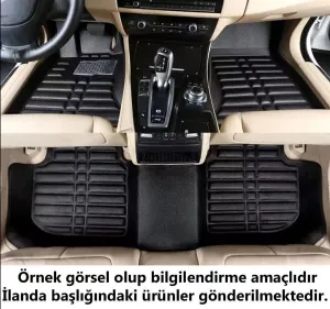 Hyundai Tucson Uyumlu 2020 Sonrası 5D Havuzlu Karbon Dizayn Paspas Seti thumb 2