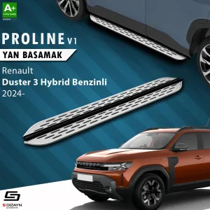 S-Dizayn Renault Duster 3 Hybrid Benzinli OEM Still Pro V1 Aluminyum Yan Basamak 183 Cm 2024 Üzeri A+ Kalite thumb 1