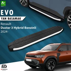 S-Dizayn Renault Duster 3 Hybrid Benzinli Evo Aluminyum Yan Basamak 183 Cm 2024 Üzeri A+ Kalite thumb 1