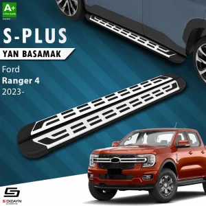 S-Dizayn Ford Ranger 4 S-Plus Gri Yan Basamak 203 Cm 2023 Üzeri A+ Kalite thumb 1
