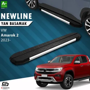 S-Dizayn VW Amarok 2 NewLine Krom Yan Basamak 203 Cm 2023 Üzeri A+ Kalite thumb 1
