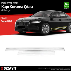 Skoda Superb 2023-Günümüz (NZ) uyumlu B9 Krom Kapı Koruma Çıtası 2024 Üzeri A+ Kalite modelleri DRS Tuning'de. Kaliteli malzeme, hızlı kargo ve güvenli
