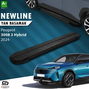 s-dizayn uyumlu Peugeot 3008 3 Hybrid NewLine Siyah Yan Basamak 183 Cm 2024 Üzeri A+ Kalite modelleri DRS Tuning'de. Kaliteli malzeme, hızlı kargo ve güvenli