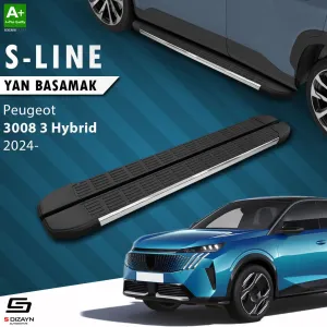 S-Dizayn Peugeot 3008 3 Hybrid S-Line Krom Yan Basamak 183 Cm 2024 Üzeri A+ Kalite thumb 1