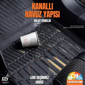 Drs Tuning Hyundai Bayon 3D Pro Havuzlu Paspas 2021 Üzeri A+ Kalite - Görsel 4