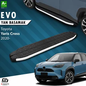 S-Dizayn Toyota Yaris Cross Evo Aluminyum Yan Basamak 173 Cm 2020 Üzeri A+ Kalite thumb 1
