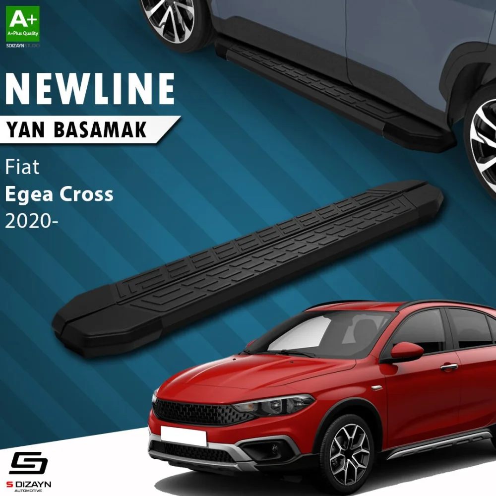 Fiat Egea Cross NewLine Siyah Yan Basamak 183 Cm 2020 Üzeri A+ Kalite