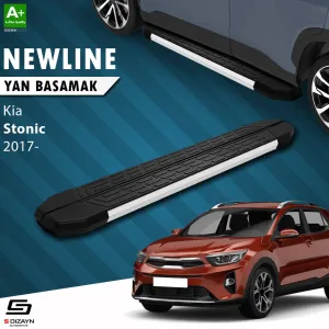 S-Dizayn Kia Stonic NewLine Aluminyum Yan Basamak 173 Cm 2017 Üzeri A+ Kalite thumb 1