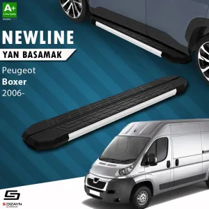 S-Dizayn Peugeot Boxer 3 Kısa Şase NewLine Aluminyum Yan Basamak 203 Cm 2006 Üzeri A+ Kalite thumb 1