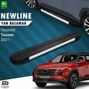 Hyundai Tucson 2020-Günümüz (NX4) uyumlu 4 NewLine Aluminyum Yan Basamak 173 Cm 2021-2024 A+ Kalite modelleri DRS Tuning'de. Kaliteli malzeme, hızlı kargo ve