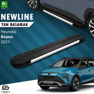 Hyundai Bayon 2021-Günümüz (BC3 CUV) uyumlu NewLine Krom Yan Basamak 173 Cm 2021-2024 A+ Kalite modelleri DRS Tuning'de. Kaliteli malzeme, hızlı kargo ve