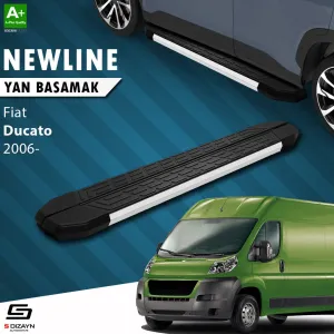 S-Dizayn Fiat Ducato 3 Kısa Şase NewLine Aluminyum Yan Basamak 203 Cm 2006-2014 A+ Kalite thumb 1
