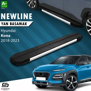 Hyundai Kona 2017-2023 (OS) uyumlu NewLine Krom Yan Basamak 173 Cm 2018-2023 A+ Kalite modelleri DRS Tuning'de. Kaliteli malzeme, hızlı kargo ve güvenli