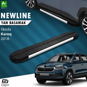 Skoda Karoq 2017-Günümüz (NU) uyumlu NewLine Krom Yan Basamak 173 Cm 2018 Üzeri A+ Kalite modelleri DRS Tuning'de. Kaliteli malzeme, hızlı kargo ve güvenli
