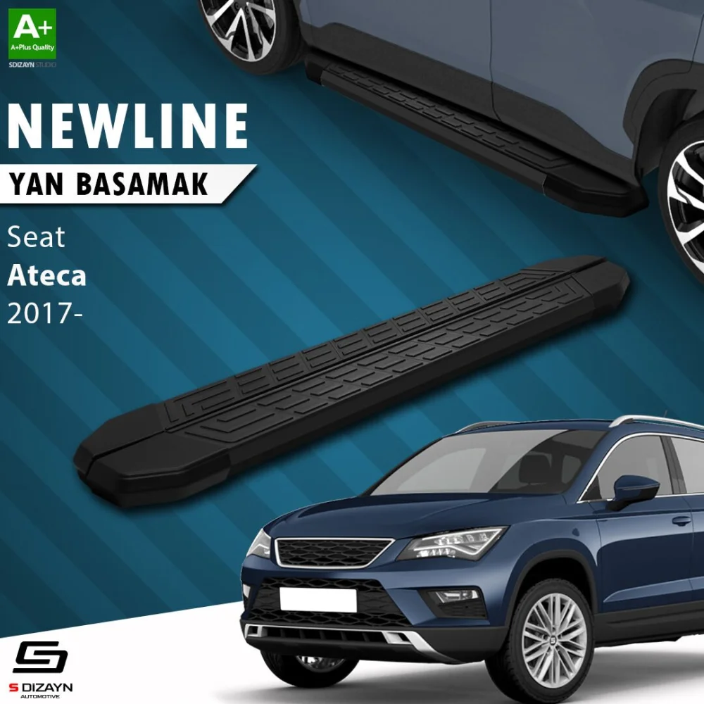 Seat Ateca NewLine Siyah Yan Basamak 173 Cm 2017 Üzeri A+ Kalite