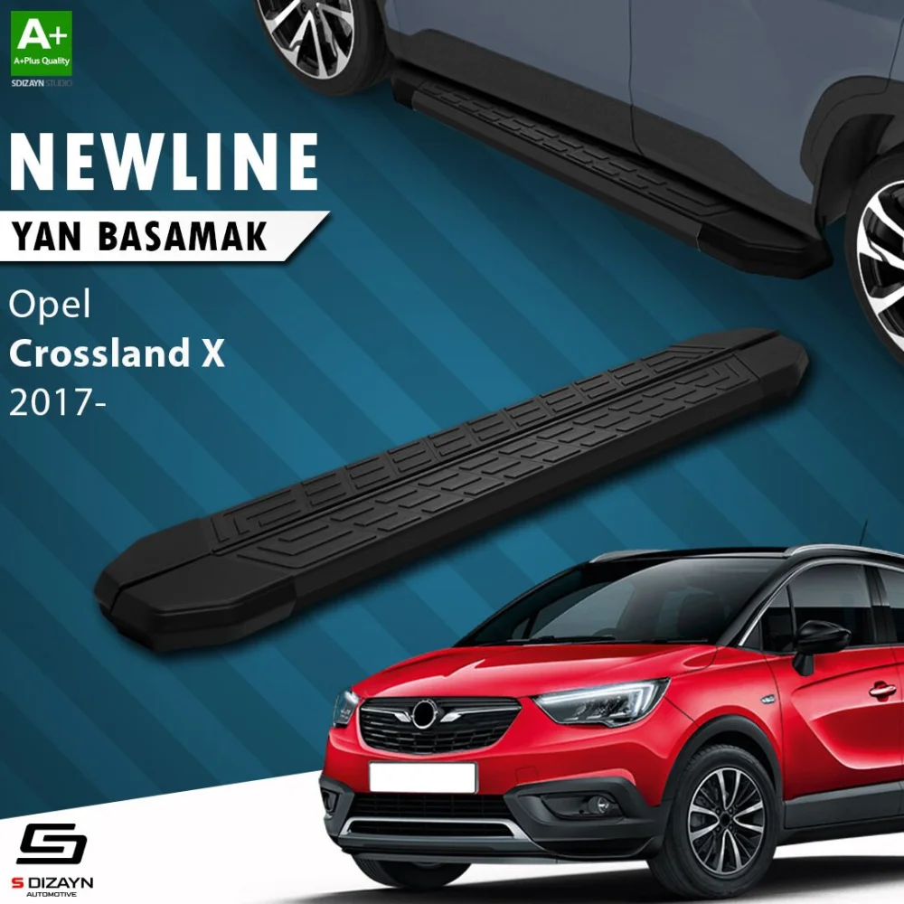 Opel Crossland X NewLine Siyah Yan Basamak 173 Cm 2017 Üzeri A+ Kalite