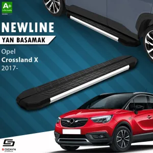 S-Dizayn Opel Crossland X NewLine Krom Yan Basamak 173 Cm 2017 Üzeri A+ Kalite thumb 1