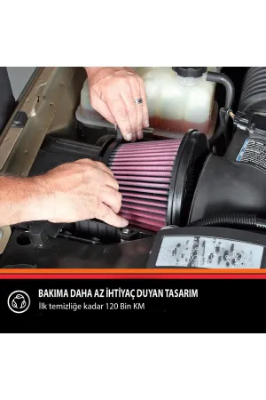 Mercedes C Serisi 2002 - 2011 Yıkanabilir Hava Filtresi Kn-e-2011 thumb 2