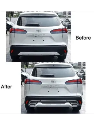 Toyota Corolla Cross 2022 Sonrası Arka Tampon Koruma Difüzör (İthal) - Görsel 3