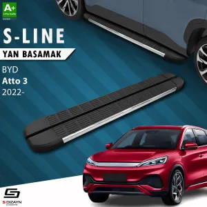 BYD Atto 3 2022-Günümüz (Atto 3) uyumlu S-Line Krom Yan Basamak 193 Cm 2022 Üzeri modelleri Oto Aksesuar Shop'de. Kaliteli malzeme, hızlı kargo ve güvenli